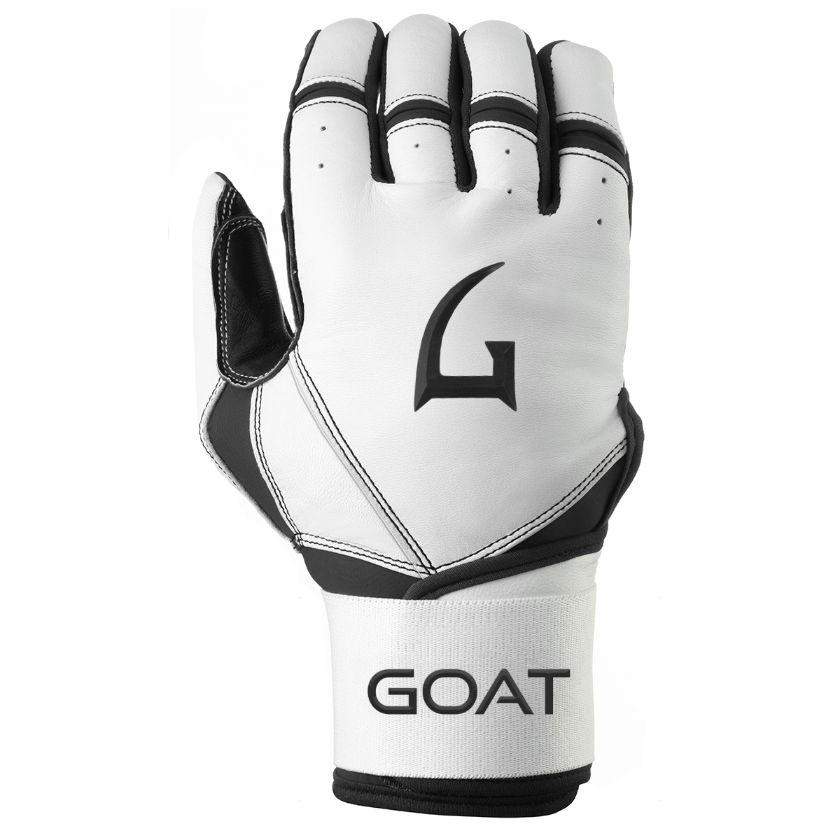 Origin Series Long Cuff White and Black Batting Gloves