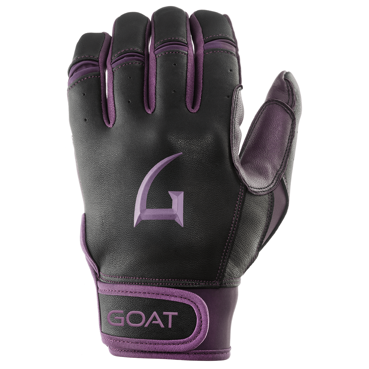 Origin Series Short Cuff Black and Purple Batting Gloves