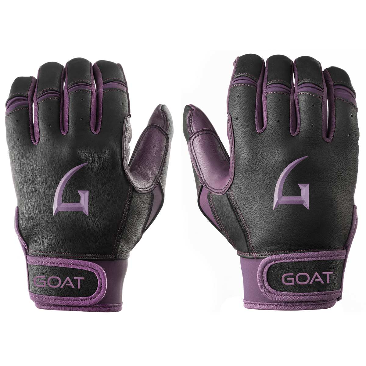 Origin Series Short Cuff Black and Purple Batting Gloves