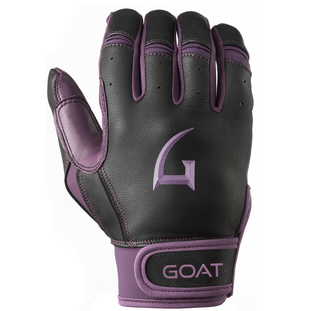 Origin Series Short Cuff Black and Purple Batting Gloves