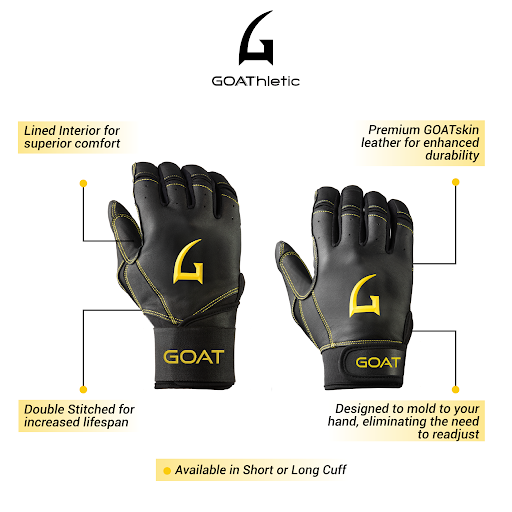 Origin Series Short Cuff Black and Purple Batting Gloves
