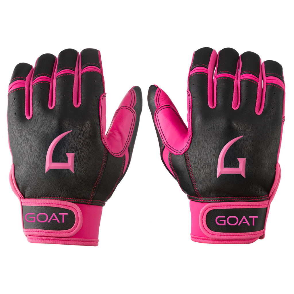 Origin Series Short Cuff Black and Pink Batting Gloves